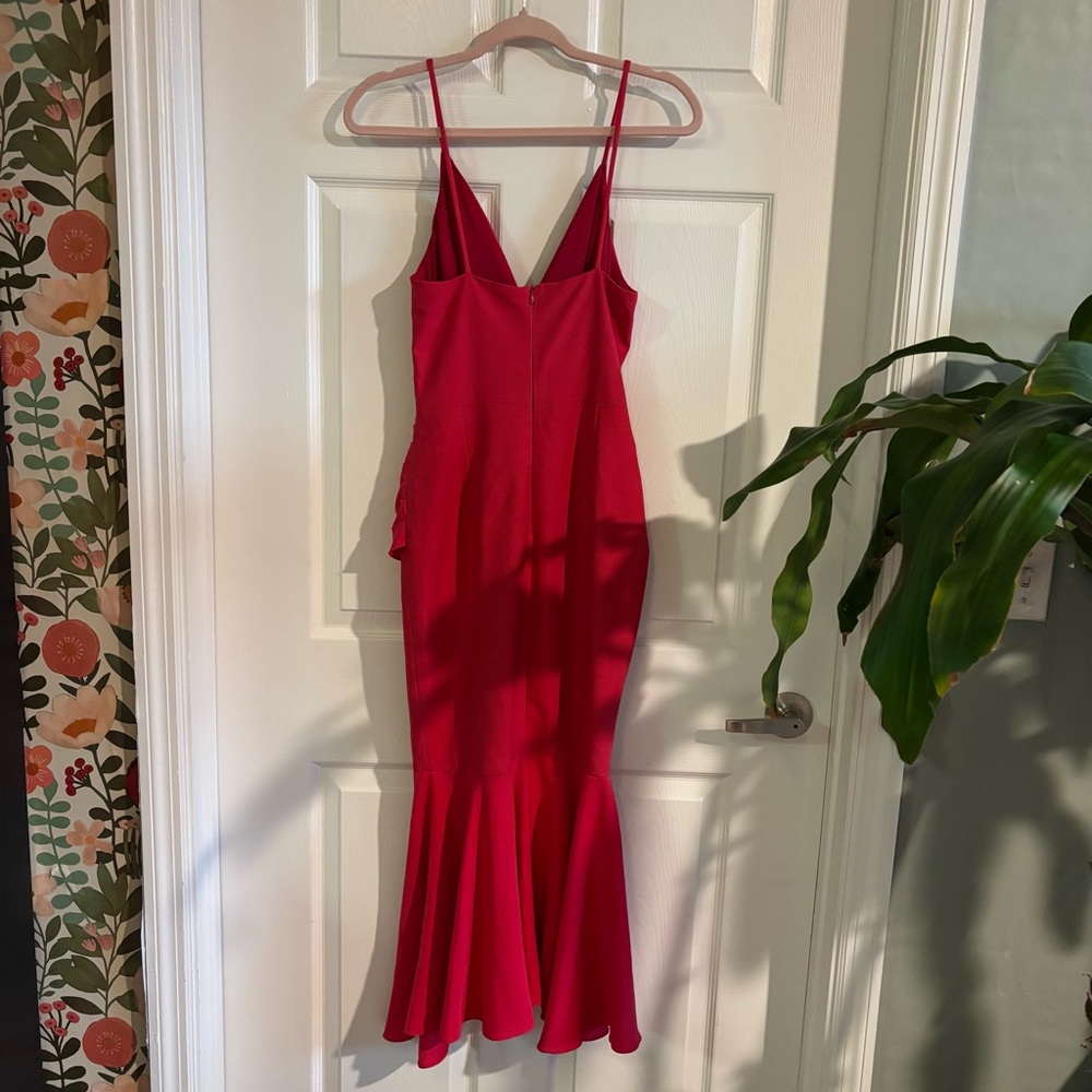 PatBO Red Ruffle Midi Dress - Picture 8 of 8